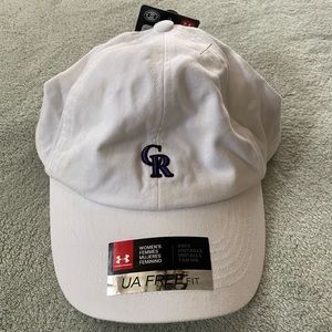 Colorado Rockies white womens hat logo